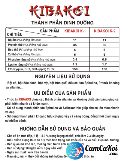 Cám Cá Koi Kibakoi thế hệ mới 2 trong 1