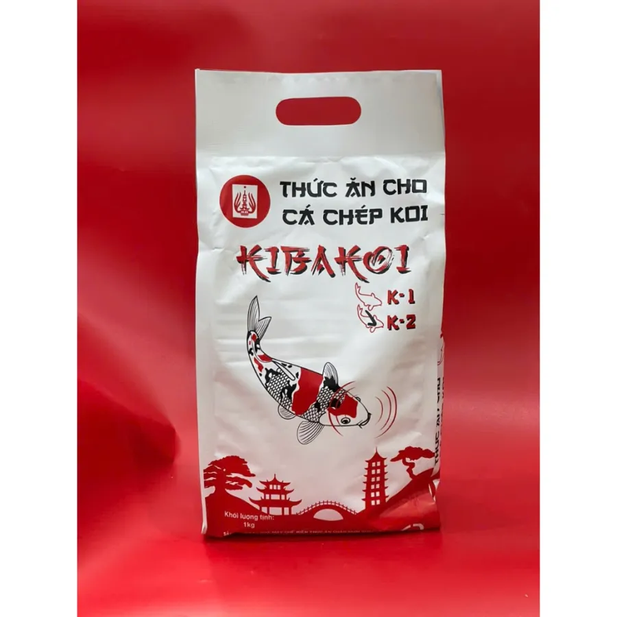 Túi cám cá Koi Kibakoi 2 in 1 1kg hạt 4 ly dùng thử