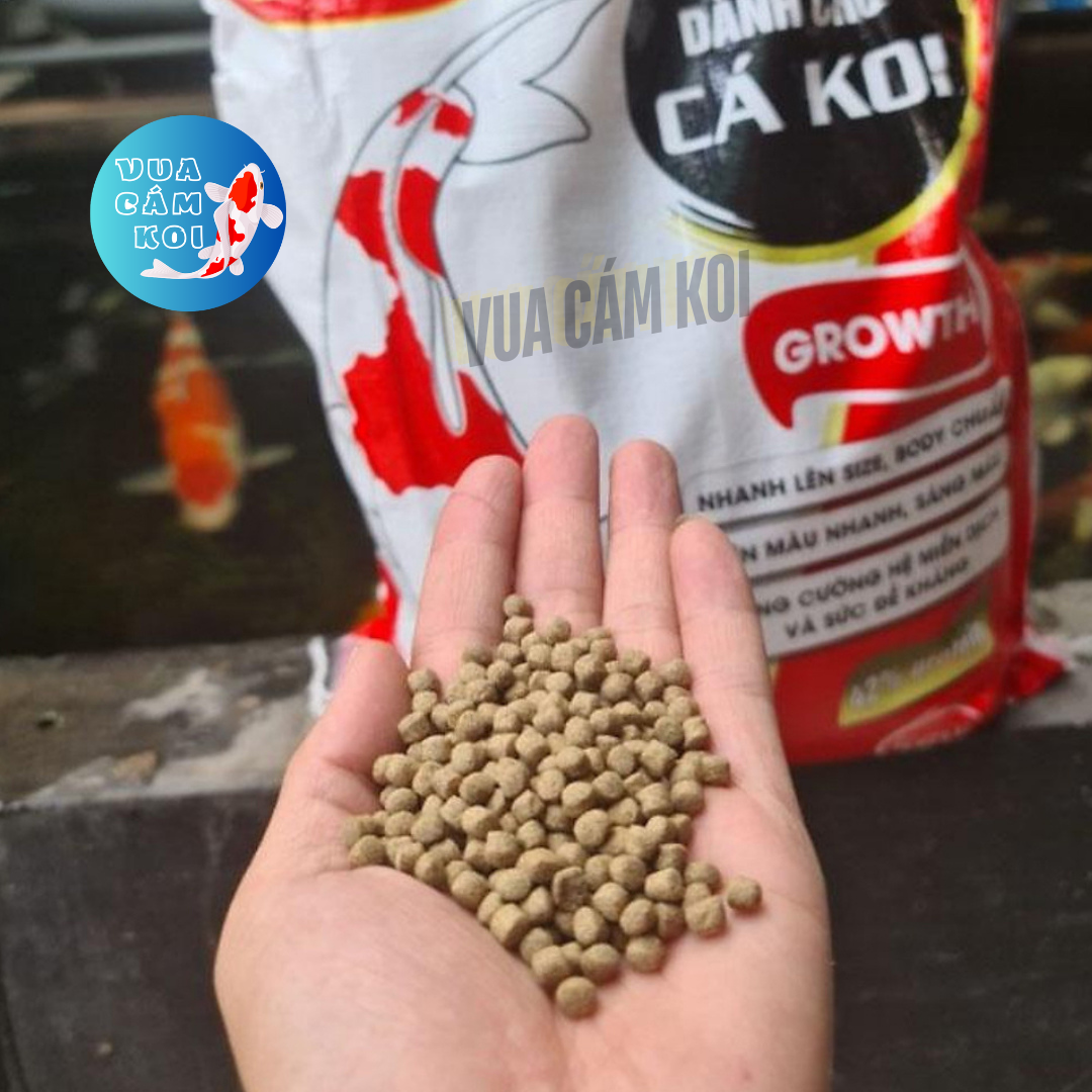 [5Kg] Cám cá koi King Feed 42% đạm - Tăng trưởng nhanh - Lên mầu đẹp