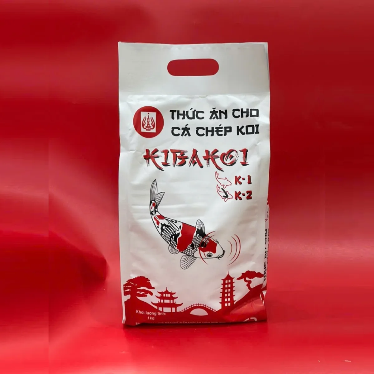 [1Kg] Cám cá koi Kibakoi 2 trong 1 tăng màu, tăng size - Size hạt 4ly